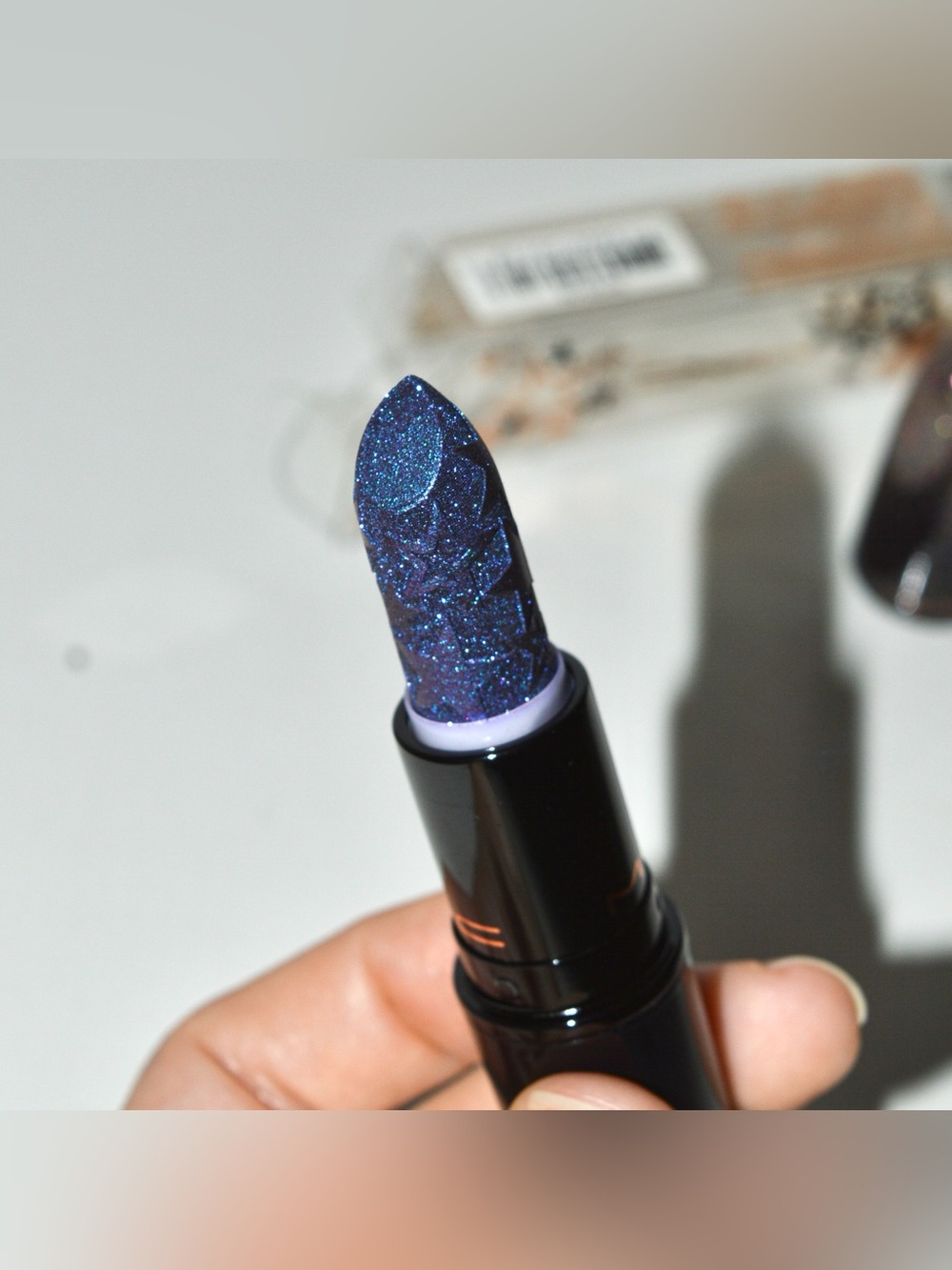 MAC Cosmetics Kiss Of Stars Lipstick *ASTERISK* Blue Purple Limited Edition BNIB - Picture 5 of 10